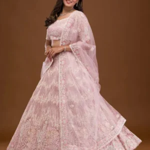 Threadwork Net Readymade Lehenga